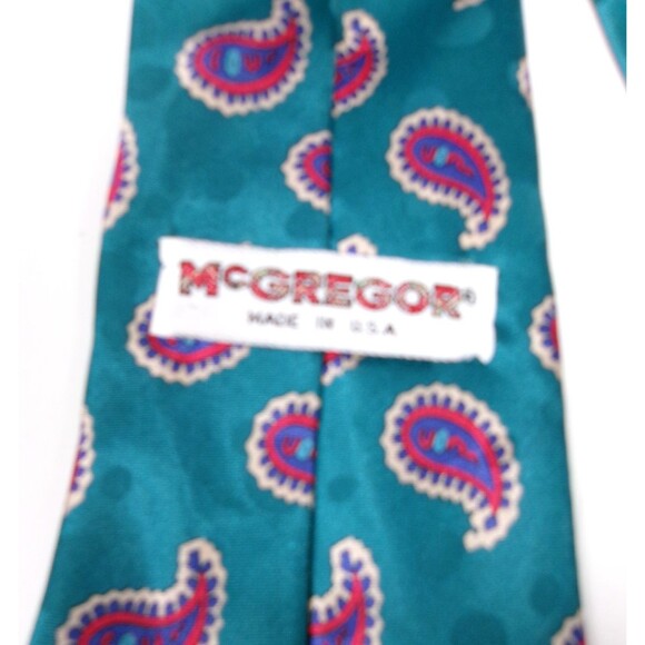 Vintage McGregor Abstract Mod 70s Geometric Grandpa Necktie Tie Lot of 2 USA - Picture 5 of 5